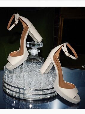 Geox Walk Pleasure 85s Woman High-heeled cream sandals